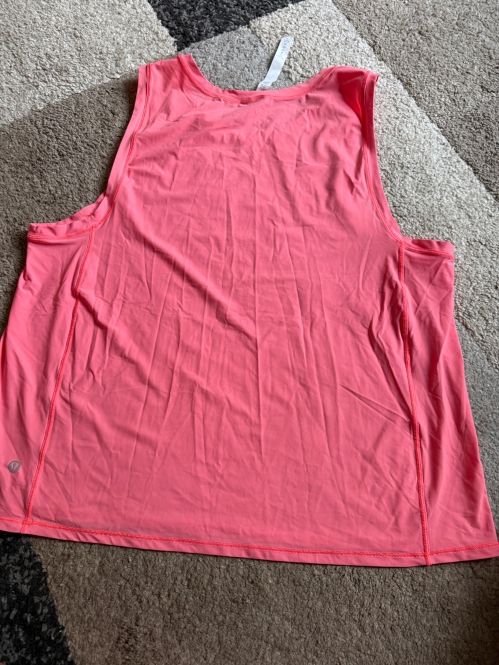 lululemon athletica Women’s Neon Pink Yoga Gym Tank Top- Size 12 - Picture 2 of 5
